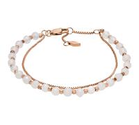 FOSSIL All Stacked Up Bead Bracelet Rosegold