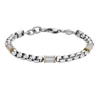 FOSSIL All Stacked Up Bicolor Bracelet Silver