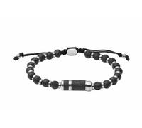 Fossil Armband Caravan Beads Lavastein schwarz Edelstahl JF03688040
