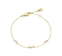 Fossil Damen Messing mit Karabinerverschluss schlankes Kettenarmband, Helles Gold