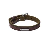Fossil Armband EVERETT Damen Leder, Metall & Textil 28,2 cm metallfarben/braun/grün