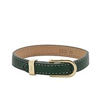 Fossil Armband Für Frauen Heritage, Länge: 219mm, Breite: 10mm Grünes Lederarmband, JF04231710