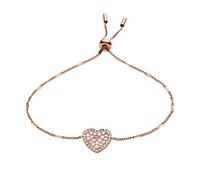 Fossil Armband Für Frauen Vintage Glitz, Max. Innenlänge: 216mm Rose Gold Edelstahlarmband, JF03163791