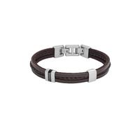 Fossil Armband Für Männer, Länge: 213mm, Breite: 10.8mm Braunes Lederarmband, JF04133040