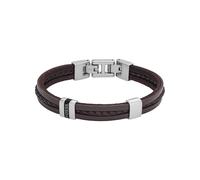 Fossil Herrenarmband aus Edelstahl oder Leder mit Faltverschluss