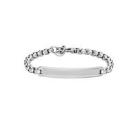 Fossil Knox JF04767040 - Bracelet argenté en Acier inoxydable Pour Homme, Taille Unique, Acier inoxydable, pas UNE Pierre précieuse, Taille Unique, Acier inoxydable, Pas de gemme