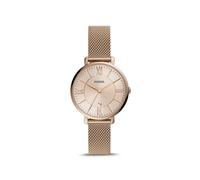 Fossil Armbanduhr Uhr Jacqueline 3-Zeiger-Werk Milanaise Edelstahl karamellfarbe...