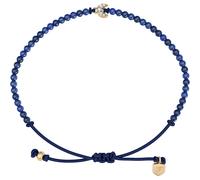 Armband FOSSIL "Sutton - Mondsichel Halbmond", gelbgoldfarben, blau, kristallweiß, kristallweiß, Armbänder, Damen, 21,6cm, Metall Polyester, Metall, Polyester, Armband, mit Glasstein - mit Acryl (1547