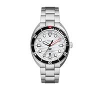 Fossil Breaker Watch for Men, Quartz Three Hand Date Movement with Stainless Steel or Silicon Strap