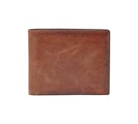 Fossil Brieftasche für Männer Derrick, Leder Bifold braun 11,4 cm L x 2,5 cm B x 9,5 cm H ML3687200