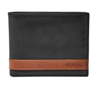 Fossil Brieftasche für Männer Quinn, 100% Leder Bifold schwarz 11,43 cm L x 1,9 cm B x 8,89 cm H ML3644001