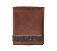 Fossil Brieftasche für Männer Quinn, 100% Leder Trifold braun 8,5 cm L x 2 cm B x 10 cm H ML3645200
