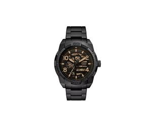 Fossil Bronson Automatikwerk Edelstahl Schwarz
