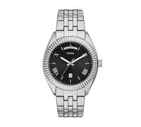 Fossil Herrenuhr Campbell FS6139 – 42 mm Quarz, Edelstahlarmband, schwarz