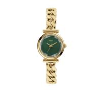 Fossil Carlie Watch für Damen, Goldfarbenes Quarz-Dreizeigerwerk mit Edelstahlarmband