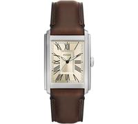 Fossil Carraway Uhr für Herren, Quarz-Dreizeigerwerk mit Leder- oder Edelstahlarmband