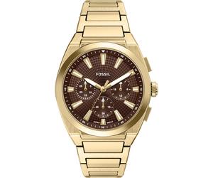 Fossil Chronograph Edelstahl gold Herren