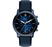 Chronograph FOSSIL "Neutra", blau, Armbanduhren, Herren, Chronograph, Quarzuhr, Armbanduhr, Herrenuhr, Lederarmband, analog, Tag (74549218-0) blau