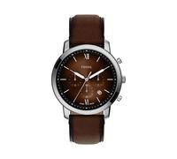 Chronograph FOSSIL "NEUTRA", braun, dunkelbraun, Armbanduhren, Herren, Quarzuhr, Armbanduhr, Herrenuhr, Lederarmband, analog, Tag (81142518-0) braun, dunkelbraun