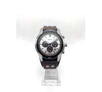 Fossil CH2565 Herrenuhr Lederband Edelstahl Analog Datum Chronograph