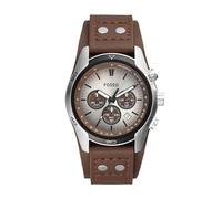 Fossil CH2565 Herrenuhr Lederband Edelstahl Analog Datum Chronograph