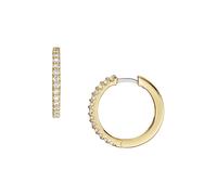 Fossil Creolen-Ohrringe All Stacked Up für Damen Glitz Metall goldfarben, JA7215710