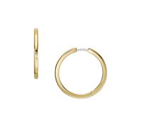 Paar Creolen FOSSIL "ALL STACKED UP, JF04638710" Ohrringe Gr. Edelstahl, goldfarben (edelstahlfarben, gelbgoldfarben) Damen Creolen Edelstahl (46922347-0)