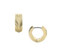 Paar Creolen FOSSIL "SADIE, JF04116710" Ohrringe Gr. Edelstahl, goldfarben (edelstahlfarben, gelbgoldfarben) Damen Creolen Edelstahl (74166346-0)