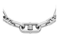 Fossil Knox Herren Silber-Ton Edelstahl Armband, JF04883040