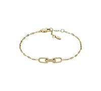 Fossil Damen-Gliederarmband Heritage D-Link Edelstahl goldfarben, JF04525710