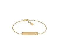 Fossil Armband Sadie JF04928710 – Damen, goldfarbenes Edelstahl, kristallweißer Glasstein, 19 cm