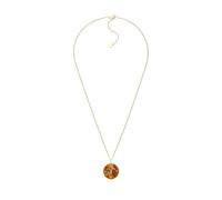 Fossil Halskette JF04838710 Damen Goldfarbene Edelstahl Sternzeichen Widder Karabinerverschluss