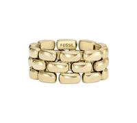 Fossil Damen-Edelstahlband Ringe, 7, Gelbgold
