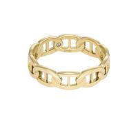 Fossil Damen-Ring Heritage Gold Edelstahl JF047827107, Edelstahl, Kein Edelstein