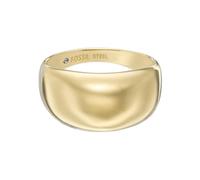 FOSSIL Damen-Edelstahlband Ringe, 8, Karamell-Gold