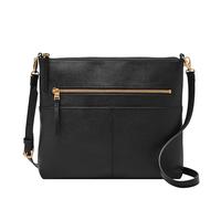 Fossil Damen Fiona Crossbody Bag Umhängetasche, Schwarz Größe L
