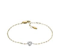Fossil Damen-Gliederarmband Sadie Tokens Of Affection Edelstahl Bicolor, JF04679998