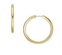 Paar Creolen FOSSIL "ALL STACKED UP, JF04638710" Ohrringe Gr. Edelstahl, goldfarben (edelstahlfarben, gelbgoldfarben) Damen Creolen Edelstahl (46922347-0)