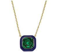 FOSSIL Damen Halskette aus Messing mit Karabinerverschluss, Blau