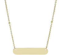 Fossil Damen Halskette Plaque Gold