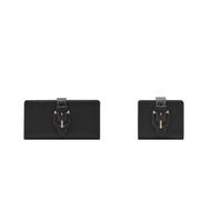 Fossil Damen Harwell Schwarzes Leder Portemonnaie, Set