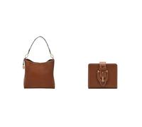 FOSSIL Damen Jessie Braune Ledertasche und Harwell Portemonnaie, Set