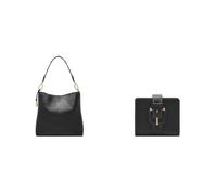 FOSSIL Damen Jessie Schwarze Ledertasche und Harwell Portemonnaie, Set