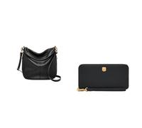 FOSSIL Damen Jolie Schwarze Ledertasche und Lennox Portemonnaie, Set