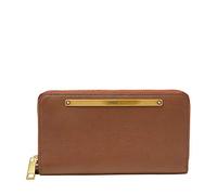 Fossil Damen Liza Zip Around Brown Clutch, braun
