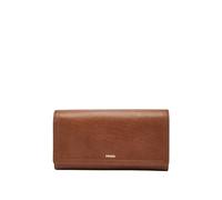 Fossil Damen Logan Flap Wallet Klapp-Clutch, Braun