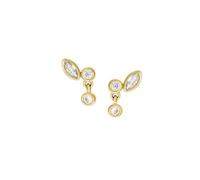 Fossil Ohrstecker Ellis JA7290710 – Messing, Gold-Ton, Ohrsteckerverschluss – Damen