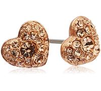 FOSSIL Damen-Ohrringe Edelstahl Rundschliff Oxyde de Zirconium