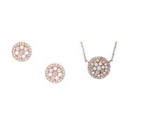 Fossil Damen Pearl Disc | Halskette | Ohrstecker | Armband