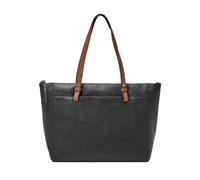 Fossil Damen Rachel Tragetasche, Schwarz/Brauner Griff